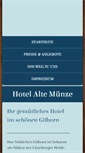 Mobile Screenshot of hotel-alte-muenze.de