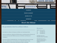 Tablet Screenshot of hotel-alte-muenze.de